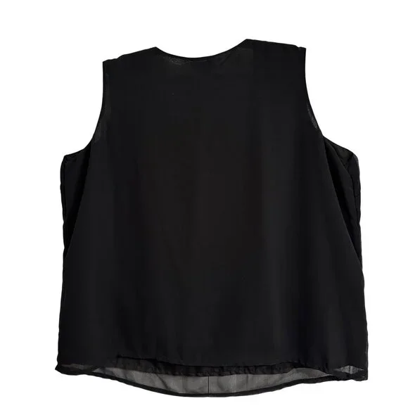 Ulla Popken Womens SZ 24/26  V-Neck Tank Top Witchy Whimsigoth Festival - Picture 3 of 6